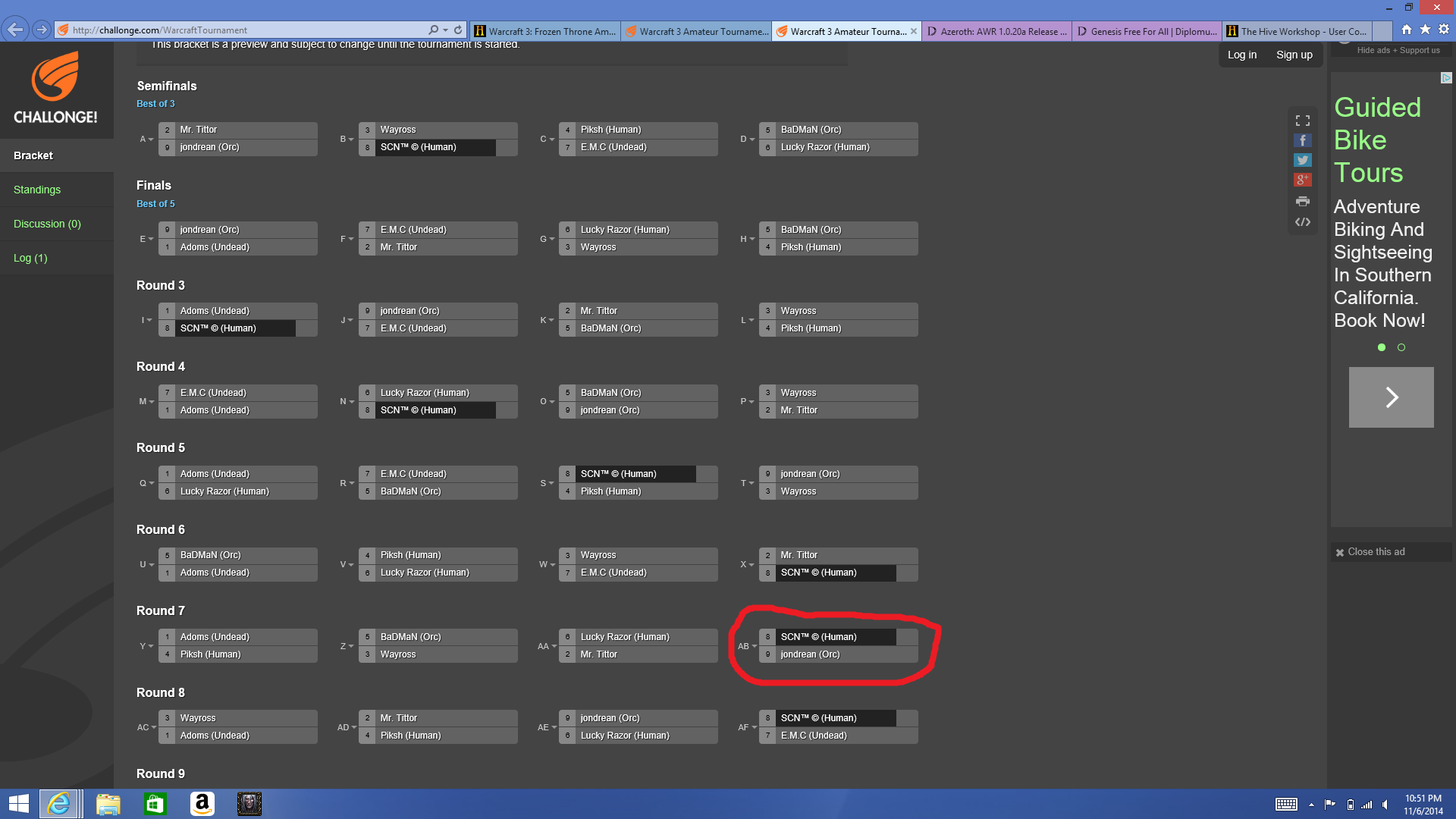 AmatureTourney