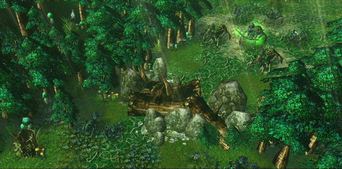 'Ambush'

Ashenvale is now the well fortified home of the Nerub'als. Led by Zerex and his newly found queen, Arachna, they keep a sharp eye on their
