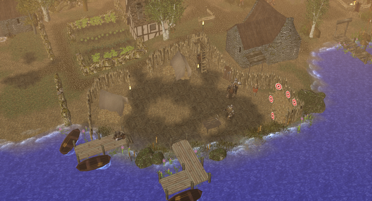 An overview of the military outpost in one of the Callienth Villages