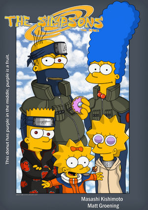 anime Naruto and Simpsons xDD