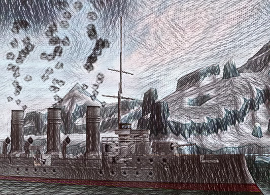 Antarctic Ship Sketch