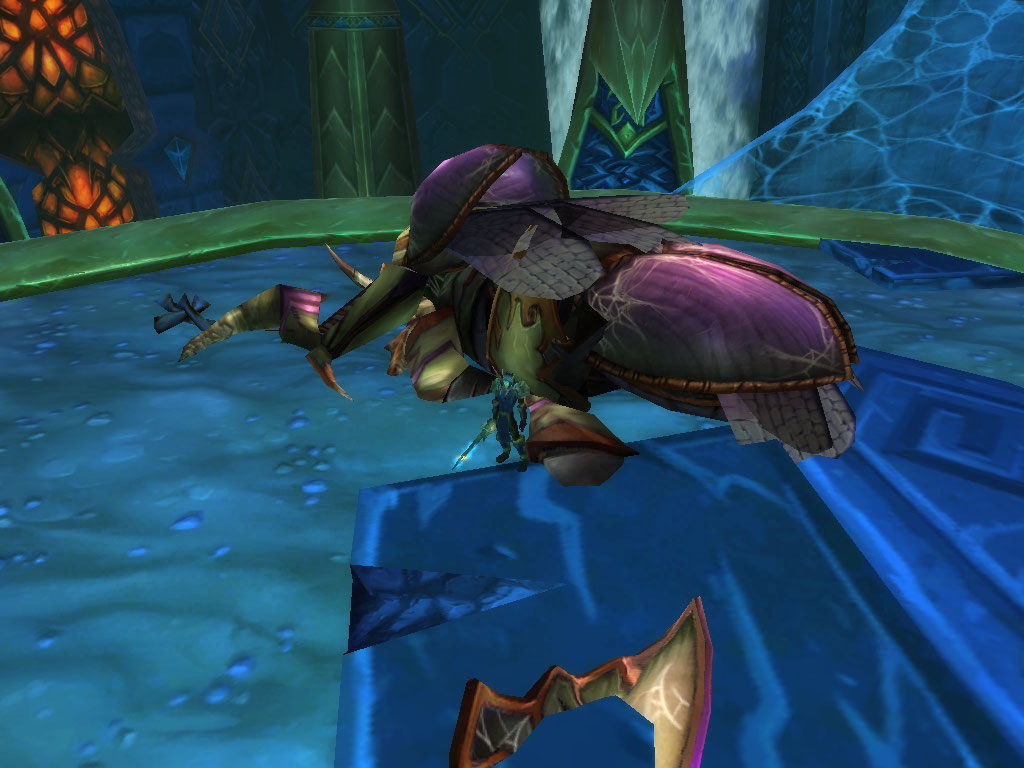 Anub'Arak dead carapace lying behind me. Now he can rest without the voice of the Lich King in his head