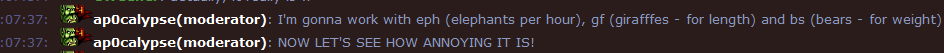 Ap0 is annoyed by American measurements