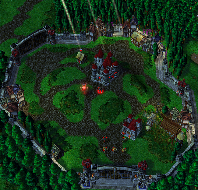Artanen City, player red's base.