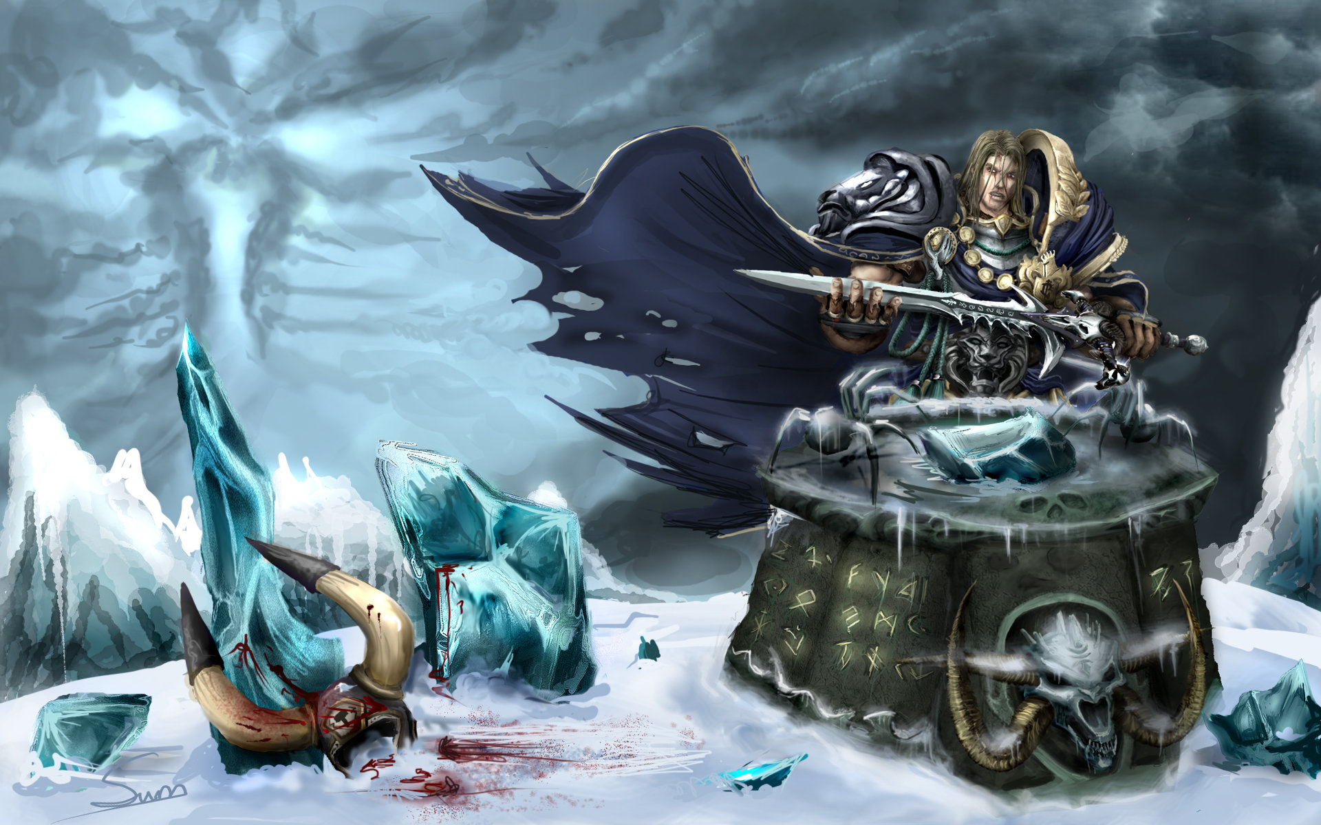 Arthas Wields Frostmourne