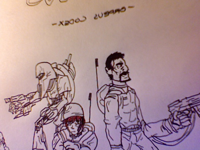 Artwork for a short story. 
Furious: Orpheus Codex