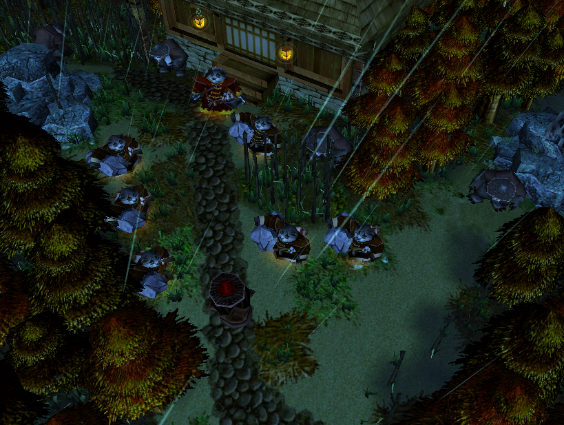 Ash: Hey guys, this is Ash reporting from the other side of Azeroth. We followed the creature, and it ran to a near village with more of it's kind.
