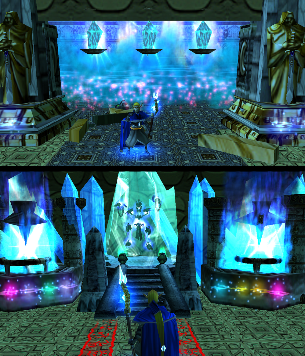 "At last..."

In the final chamber Lady Shadow entered leaving behind her leaving only destruction. At last she is here. At last she reached the goa