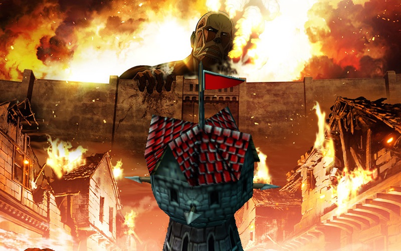 Attack on turret Wallpaper