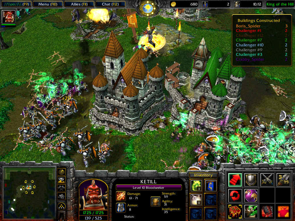 Attack other players for gold, and prevent them from beating you victory.
