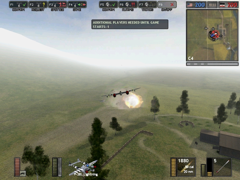 Awesome angle of the P-38, after destroying a landed German fighter. THAT WAS FOR MUSTANG!

~Took from Battlegroup 42, a mod for Battlefield 1942