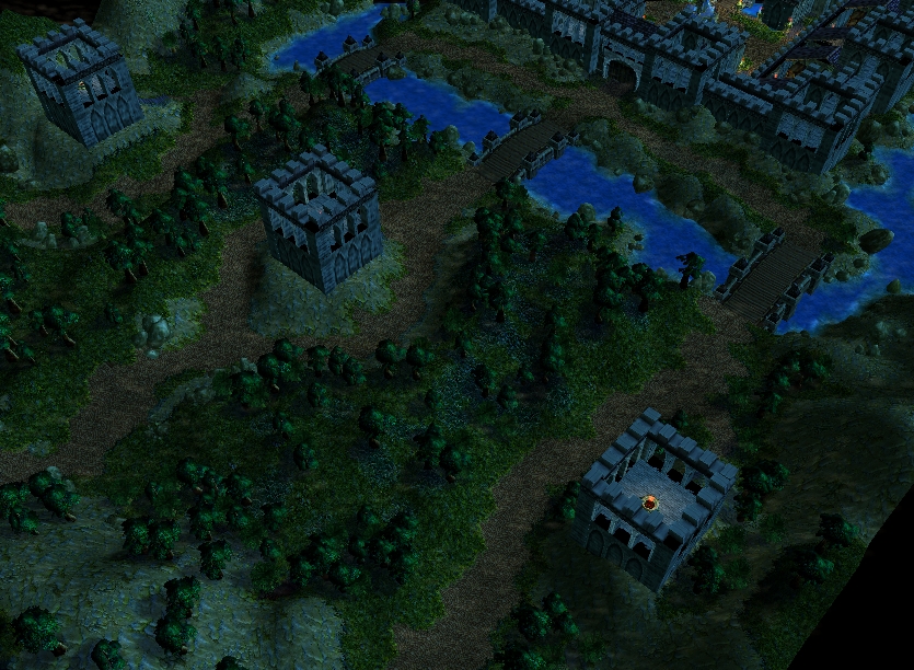 AzureForce

Perspective shot of the above-ground half of my map, with the front of the Azureguard castle and it's three towers.
