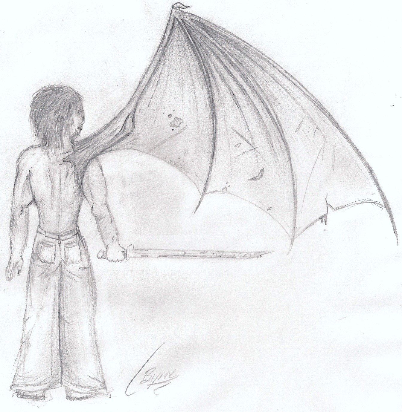Badass Punk with a Wing