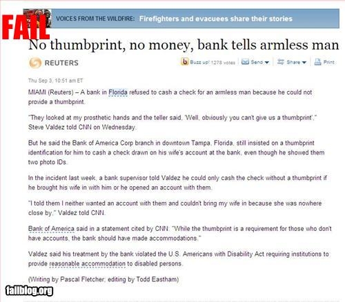 bank american fail