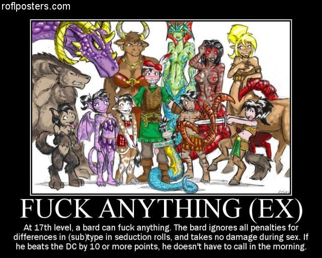 Bard Superiority....that Bard better be packing some serious beef to do a Dragon that size...