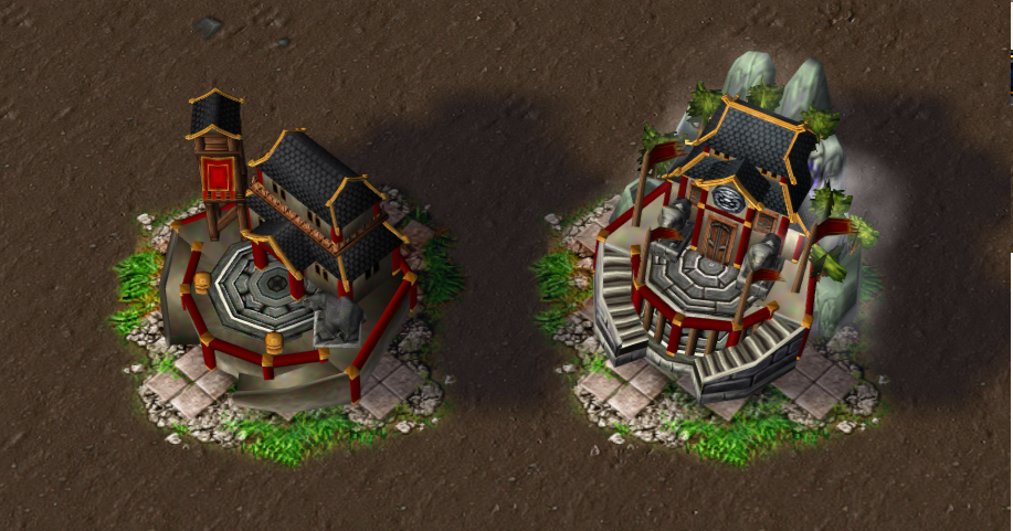 Barracks of flying stone lion (mogu building)