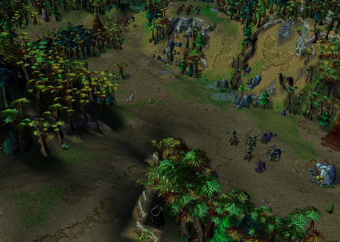 BarrenWood Player1Overlook, This is the way to Player 1's base