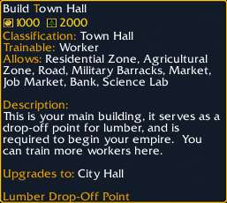 Basic look of a tooltip ingame, nice, clean, and straight to the point, gives you most detail of the building.