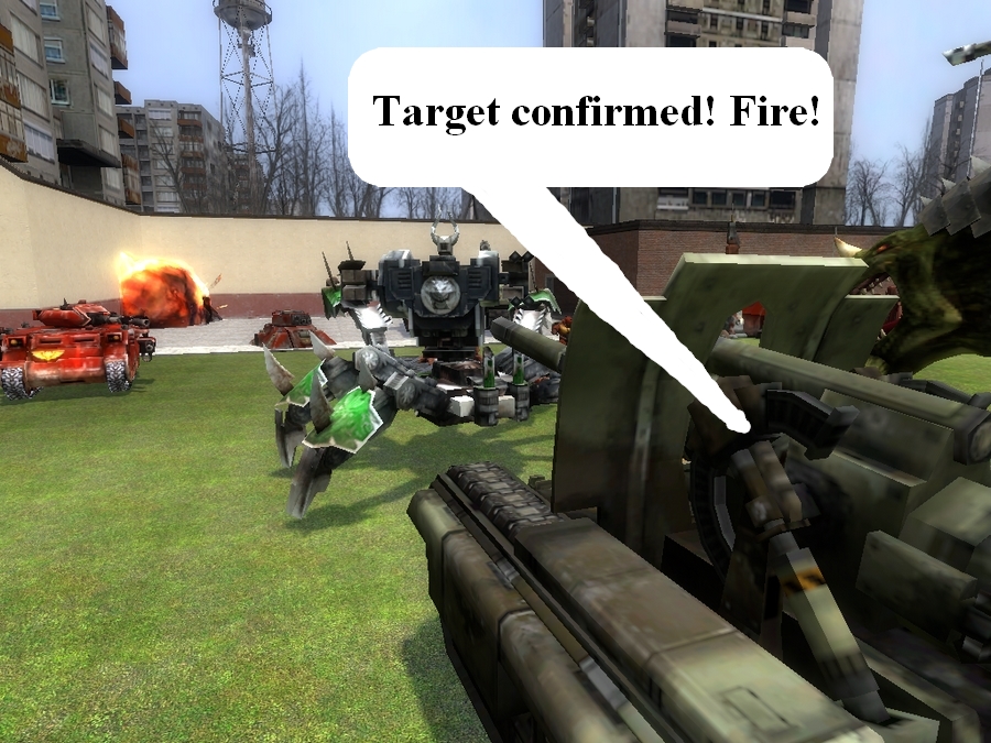 Basilisk tries to own the huging Defiler.