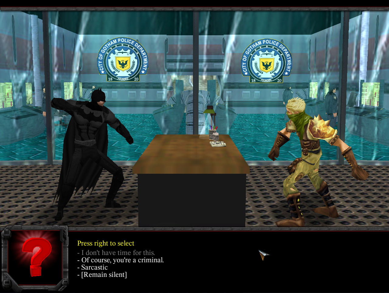 Batman Interrogatory Scene