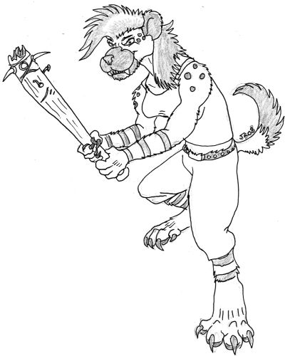 Batterup, GRAELWAWL! Made with pen.