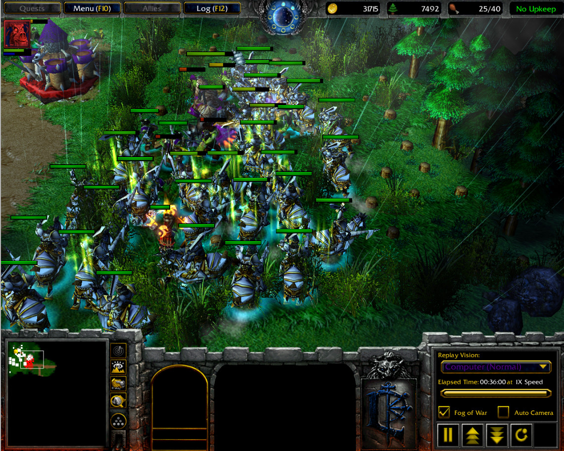 Battle for elven forest humans 3