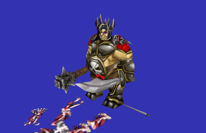 Battle Troll, armored ogre with mace of faceless, sword of skeleton and helmet from Kitabatake (i asked him 4 permission and he gave it 2 me, and i WI