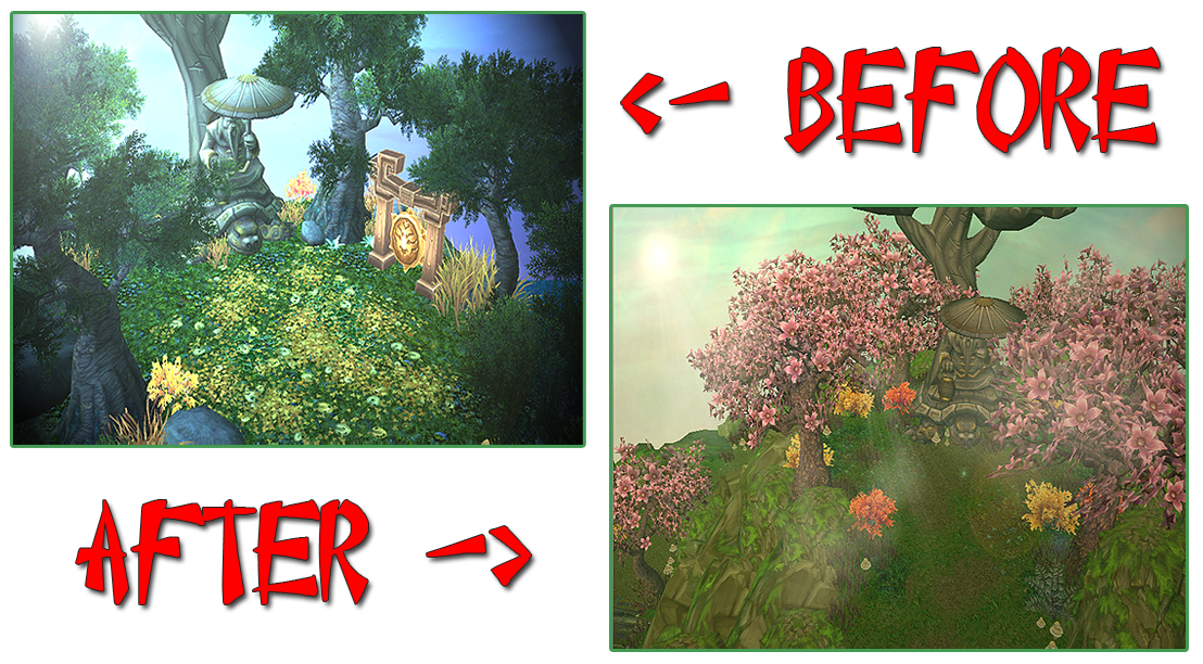 Before And After of the Start Point ^^