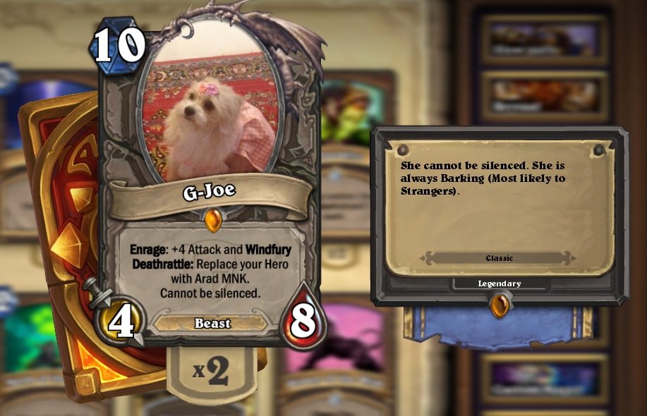 Behold! The Mighty G-Joe! (Pronounced as Jijo)

PS: She's my dog :D
#LoLStuff