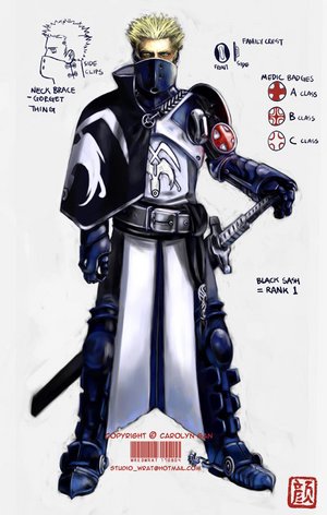 Blacksash Knight Marius
(for rp he is Rebel Leader)

made by *wredwrat on Devianart.