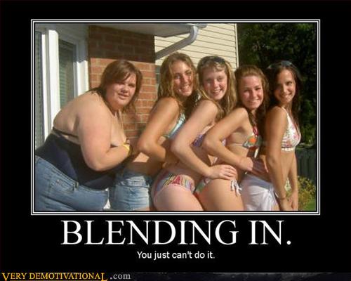 blending in