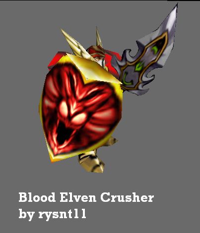 Blood Elven Crusher
The most loyal tanker class in my blood elven empire