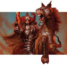 Blood knight, scanned and added onto