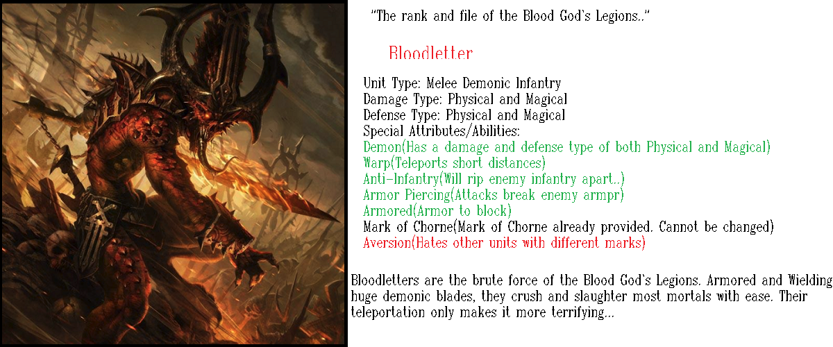 Bloodletter Info