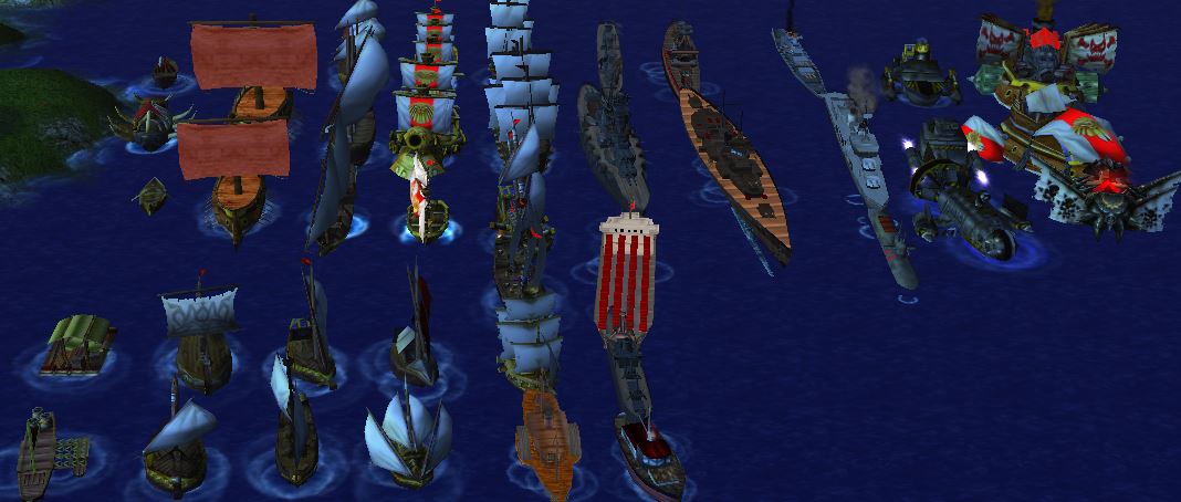 Boat List for empire earth