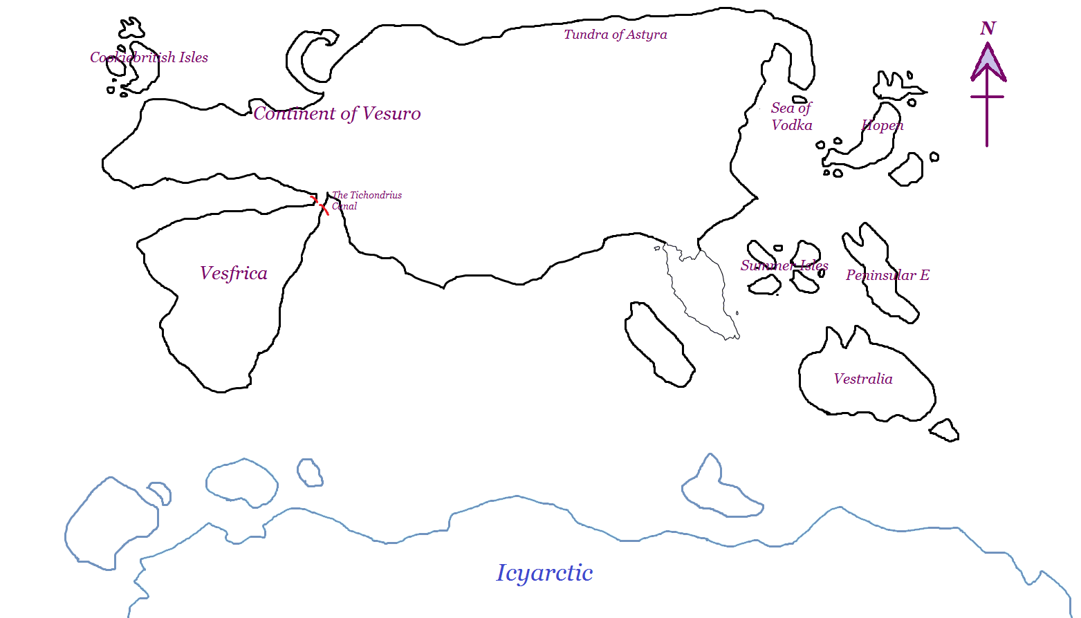 Brand New! RACC Vestroya Map! (Labelled Variant A)