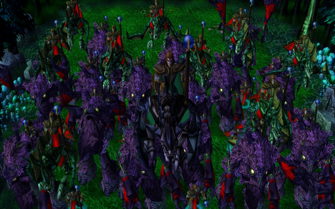 BREAKING NEWS!
After explaining the ancients of felwood that they are allowed to join warlocks even if they are corrupted (AKA: Painted Purple), the
