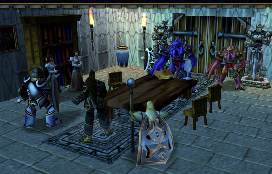 "Brother reunion"

As result of resent events in Stormwind two brothers decided to met. For long they were separated and now forced to "talk" to eac