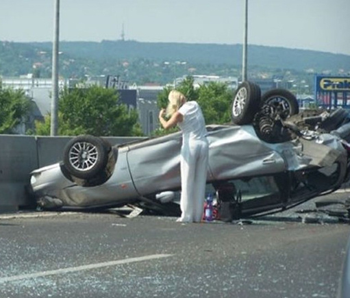 brush youe hair after a crash