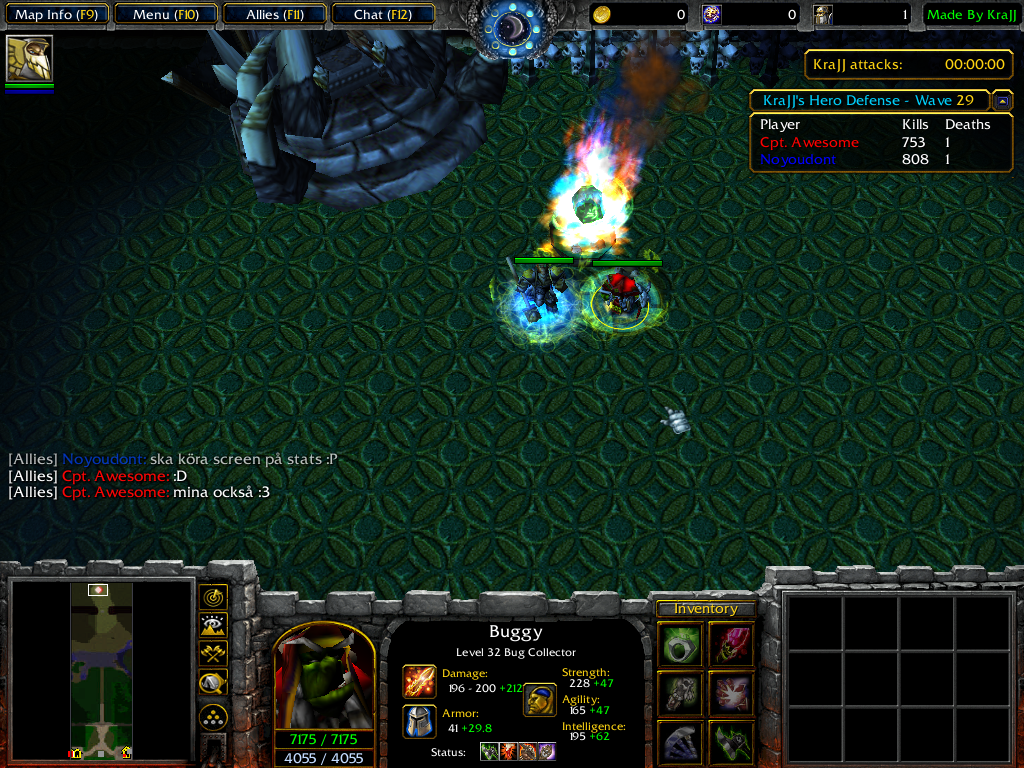 Bug Collector Stats
Cpt. Awesome = Blaxor
Noyoudont = Me