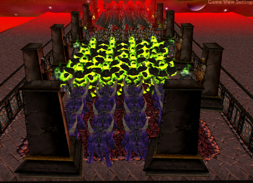 "Burning Legion attacking somewhere!"
The Burning Legion has recently been preparing an army.
The army counts two thousands of Sargeras servants(not