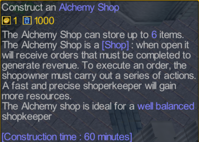 Buyable shops