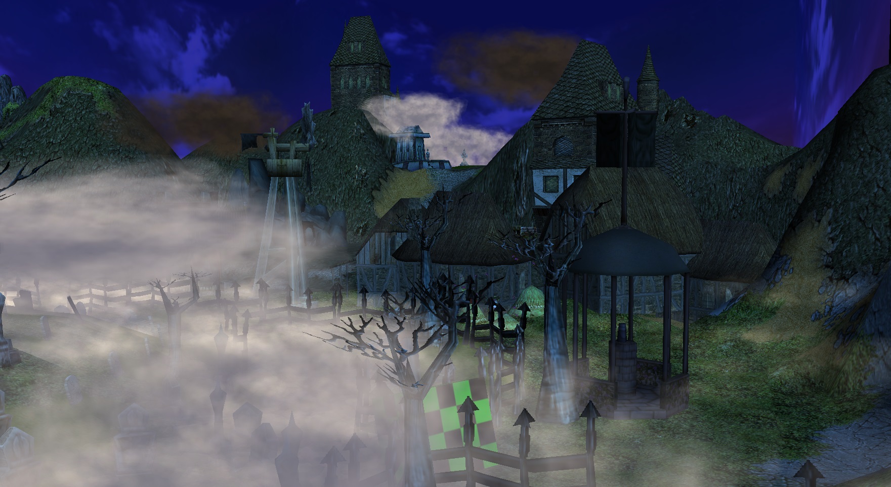 By the graveyard