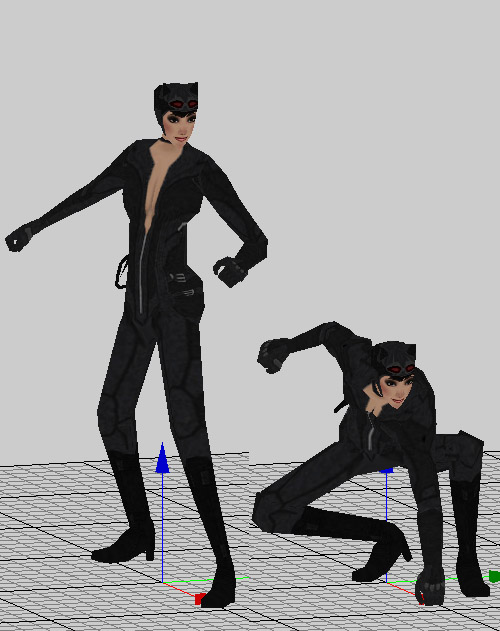 Catwoman requested by my mate Andrew, animations are based on the Skills of his Project.
Used for him a Base Mesh I made out of NeilCatorce models wi
