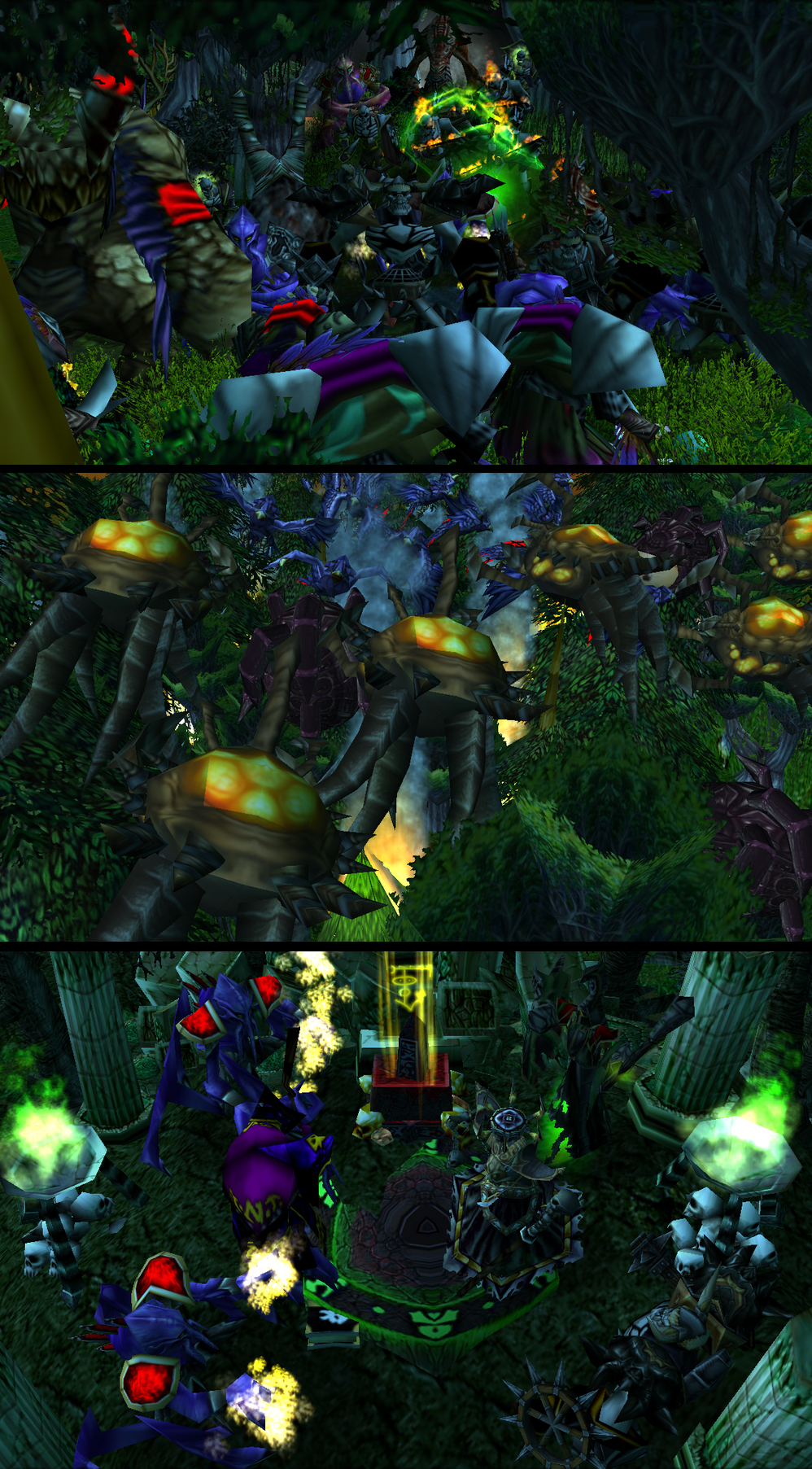 "Chaos Progress"

Herald: So tell me foul undead what is situation. 
Makral:The birds are fighting a losing battle. Chaos spawn and mu undead are s