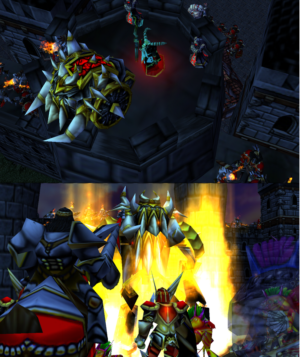 Chapter 3

"Death from the Sky"

On one of the towers Grand Necromancer Makral observed the battle.
Makral: Oh my, it seems that diseased are ref
