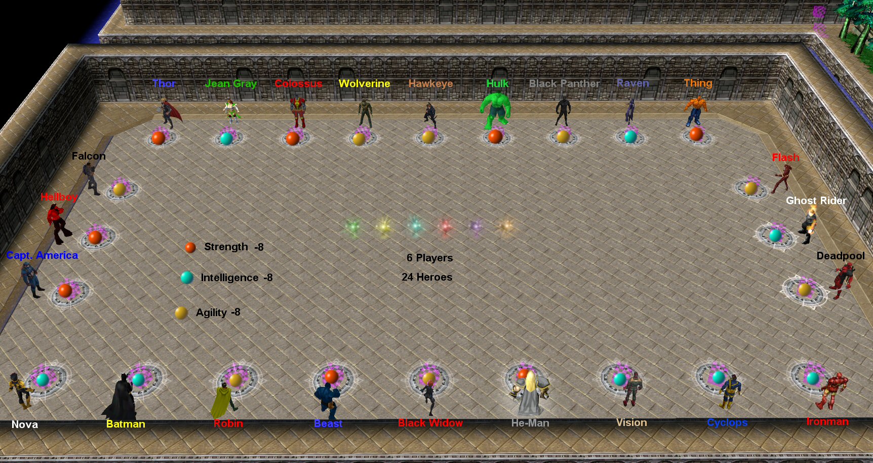 Character Choice Line-up