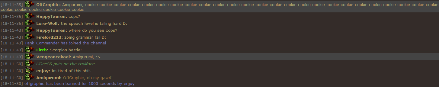 chatlulz01
enjoy banned offgraphic, because of cookie spam :>