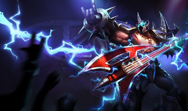 Chinese Artwork for the Pentakill Mordekaiser skin