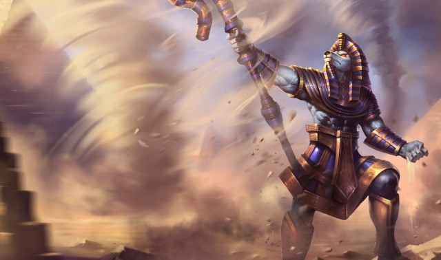 Chinese Artwork for the Pharaoh Nasus skin